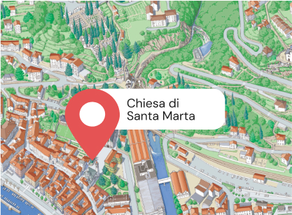 Ubicazione Chiesa di Santa Marta
