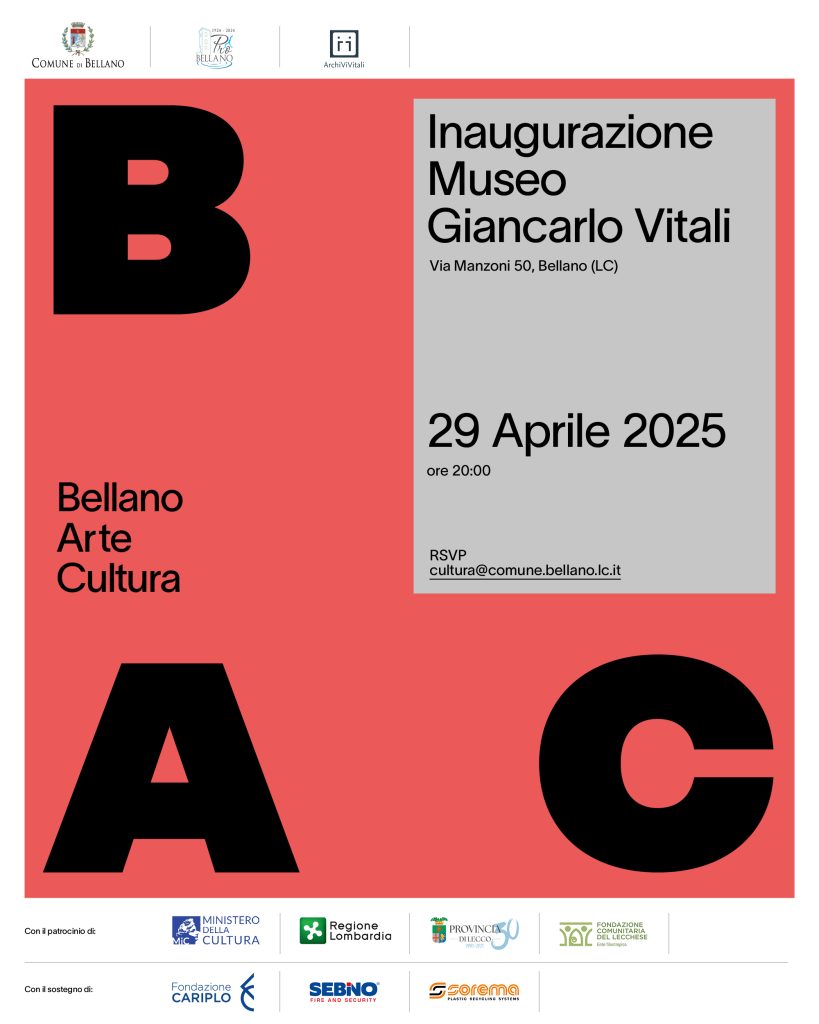 Locandina Inaugurazione Museo Giancarlo Vitali