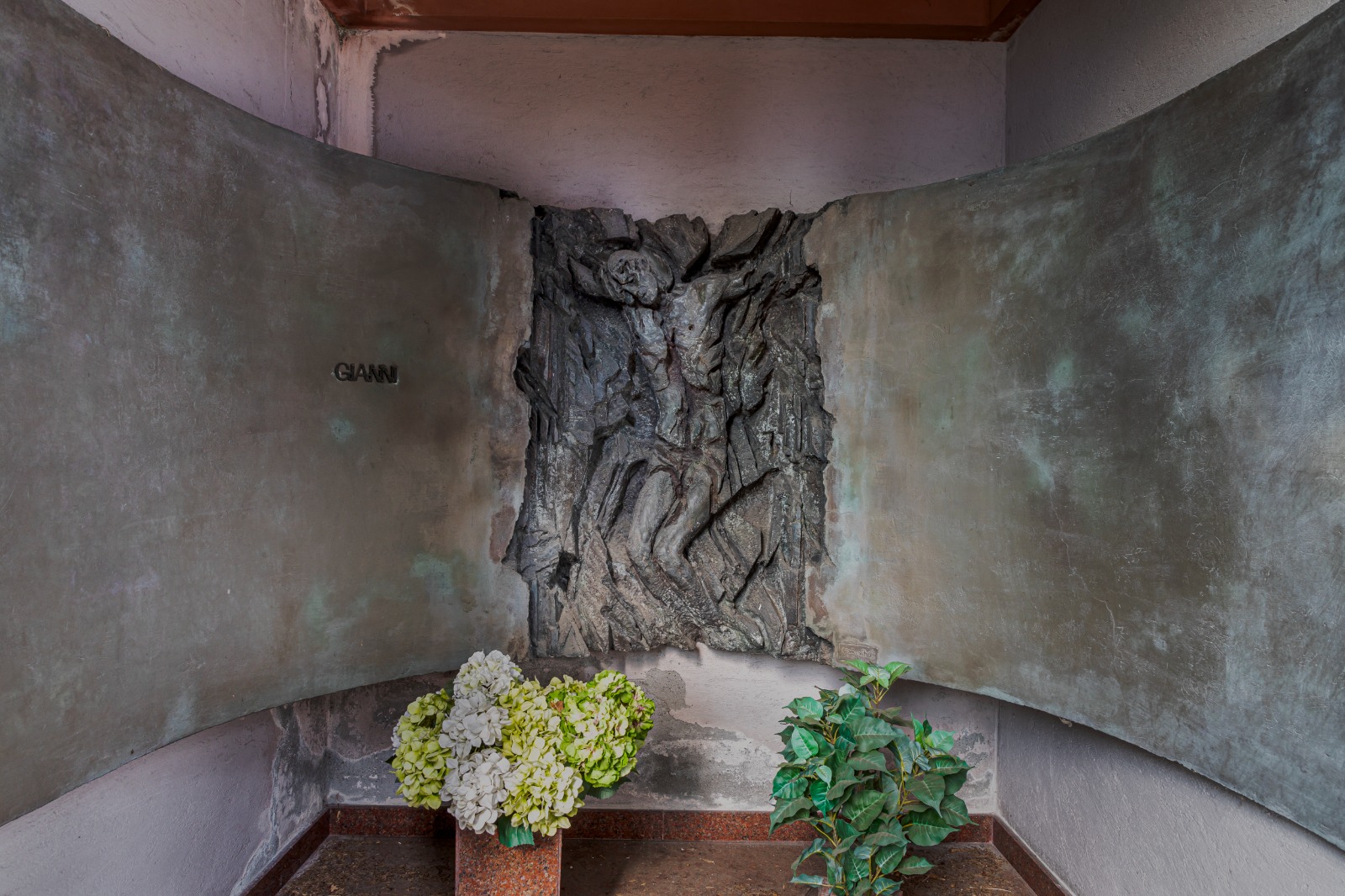 una tomba del cimitero monumentale