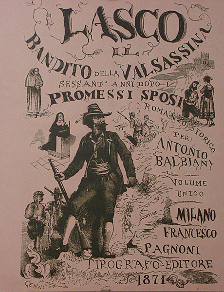 Copertina Lasco, il bandito della Valsassina di Antonio Balbiano